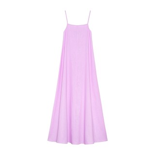 Nosbyn - đầm maxi linen hai dây màu lilac - n403-d001