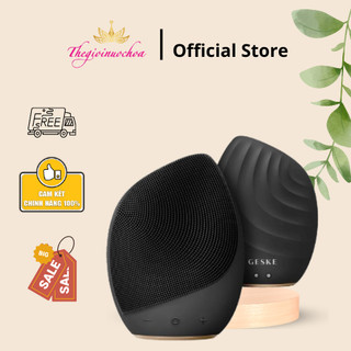Máy rửa mặt Geske Sonic Thermo Facial Brush 5 in 1