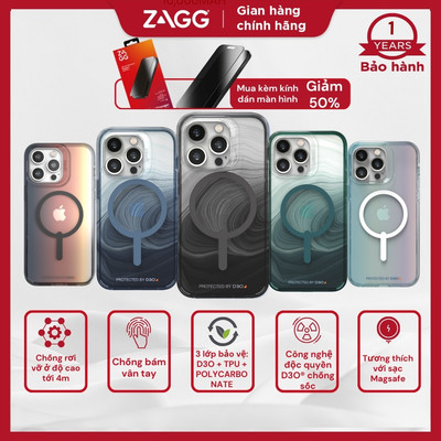 Ốp lưng bảo vệ Gear4 D3O Milan Snap 4m hỗ trợ sạc Magsafe cho iPhone 14 series