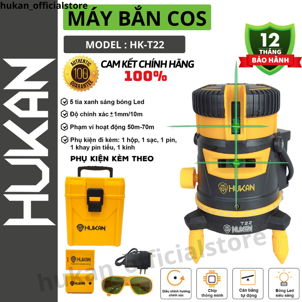 Máy Cân Bằng Laze HUKAN HK-T22 - Máy cân mực Hukan chính hãng
