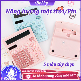 Betty Máy tính cầm tay cầm tay 5 màu tùy chọn với sạc năng lượng mặt trời và sử dụng pin