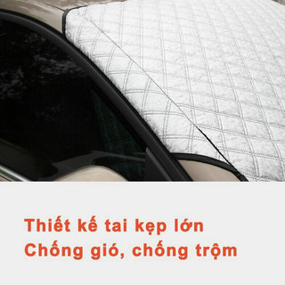 Tấm che nắng kính lái ô tô, bạt chắn nắng che chống nóng phủ kính lái ô tô xe hơi 3 lớp tráng bạc nhôm tiện lợi