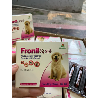 UV-FIPRO và FRONIL Nhỏ gáy diệt ve rận cho cún tuýp 2ml dùng cho 20kg