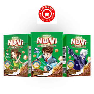 Thùng 48 hộp nuvi thức uống sữa lúa mạch cacao có thạch hộp 100ml