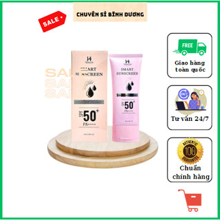   Chính Hãng  Kem chống nắng Hanacom SPF 50+ nâng tone kiềm dầu cho da mặt 