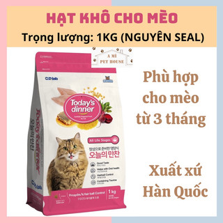 Hạt today's dinner cho mèo túi 1kg nguyên seal