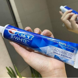 [Mẫu mới] Kem đánh răng Crest 3D White Advanced Triple Whitening Mỹ