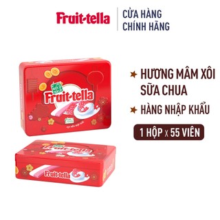  Hộp Quà Tết Kẹo Mềm Fruittella Tin Hương Mâm Xôi Sữa Chua