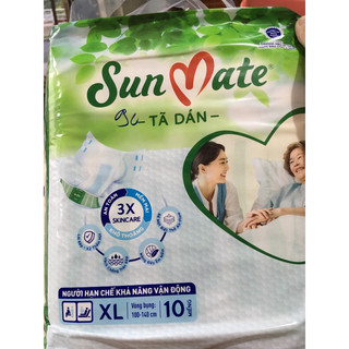 Tả Dán Sunate Người già XL-10-miếng vòng bụng 100-140