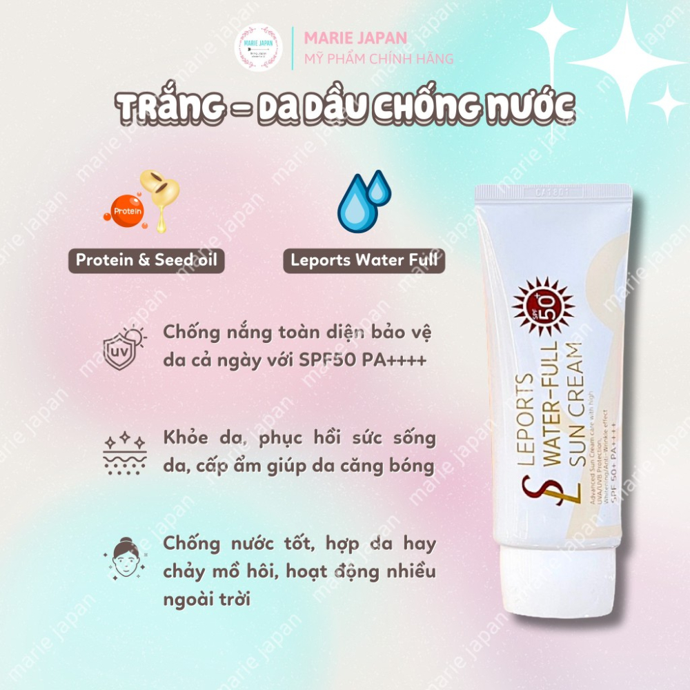 Kem Chống Nắng Nâng Tông Smile Leader Sun Cream SPF50 Tuýp 60ml
