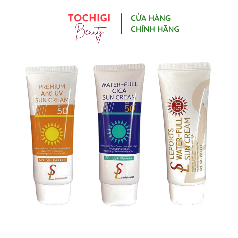 Kem Chống Nắng Nâng Tông Smile Leader Sun Cream SPF50 Tuýp 60ml