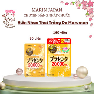 Tinh Chất Sáng Trắng Da Tinh Chất Nhau Thai Tự Nhiên Placenta Premium Maruman 20.000mg Nhật Bản