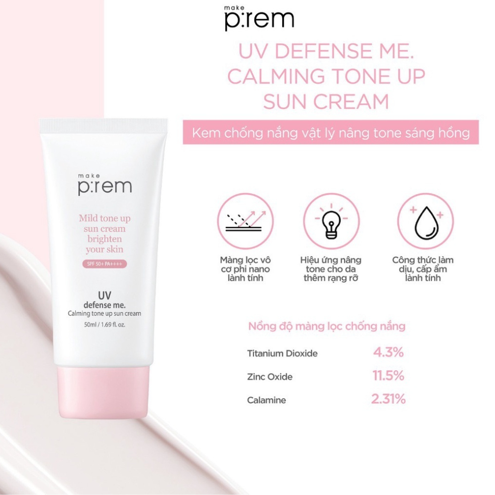 Kem Chống Nắng Make P:rem UV defense me Make Prem