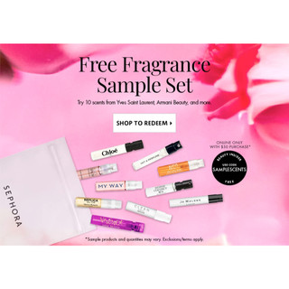 🔥 HOT - Fullset 🔥 Bộ mẫu thử vial nước hoa nữ Sephora Fragrance Sample Set