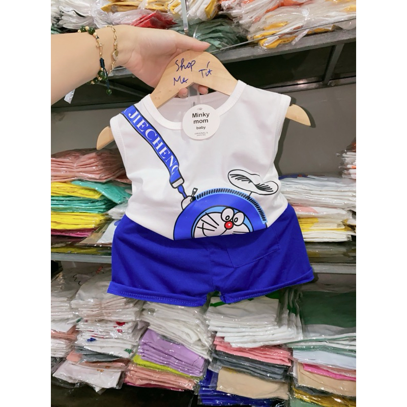 💥💥Bộ DORAEMON cho bé - Dáng áo khoét nách năng động 💥💥