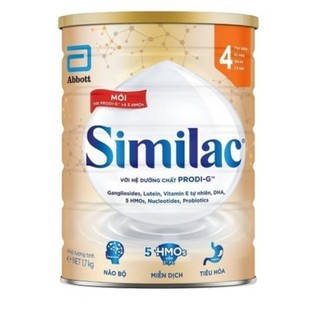 Sữa bột similac 4 lon 1.7kg hmo dinh dưỡng 5g
