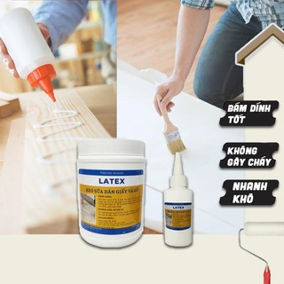 Keo sữa dán giấy, dán gỗ siêu dính LATEX khối lượng 150g / 800g, keo sữa làm slime kết dính cao