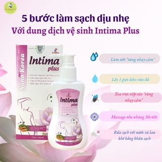 INTIMA PLUS chai 100ml nước rửa dung dịch vệ sinh phụ nữ sản phẩm chiết