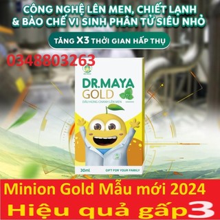 Minion gold tinh dầu húng chanh lên men 30ml