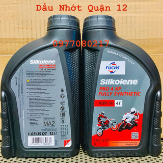 Nhớt Moto PKL Fuchs Silkolene Pro 4 10W-50 XP Fully Synthetic Gốc Ester - Made in UK
