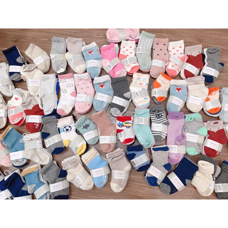 Set 3 Đôi Tất Carter Cho Bé (Size 0-24M) - Mềm Mại, Thoải Mái, Chất Liệu Cao Cấp
