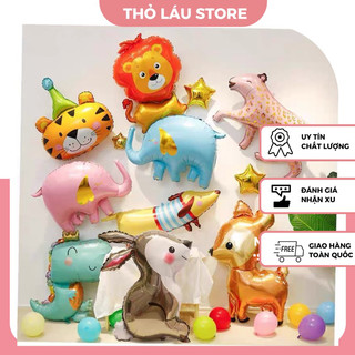 Bong bóng bay hình động vật hình các con thú bóng hình con vật ngộ nghĩnh đáng yêu trang trí sinh nhật Hàn Quốc 