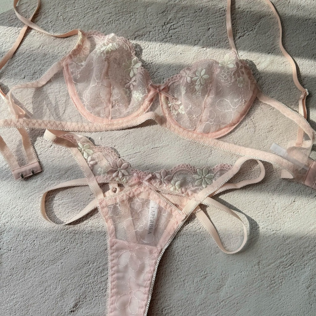 Bộ Đồ Lót Ren Nữ Quyến Rũ Milia LA PERBRA Lingerie Áo Bra Ren Nữ Sexy Gợi Cảm Có Gọng Không Lót