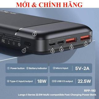 Pin sạc dự phòng 20000mah 22.5w remax rpp-192 , rpp-180 , rpp-96 , rpp-297 \ orico 10000mah