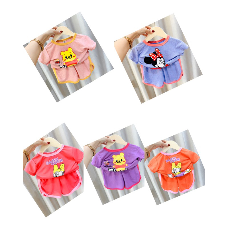 bộ bé gái chất đũi size 8-18kg