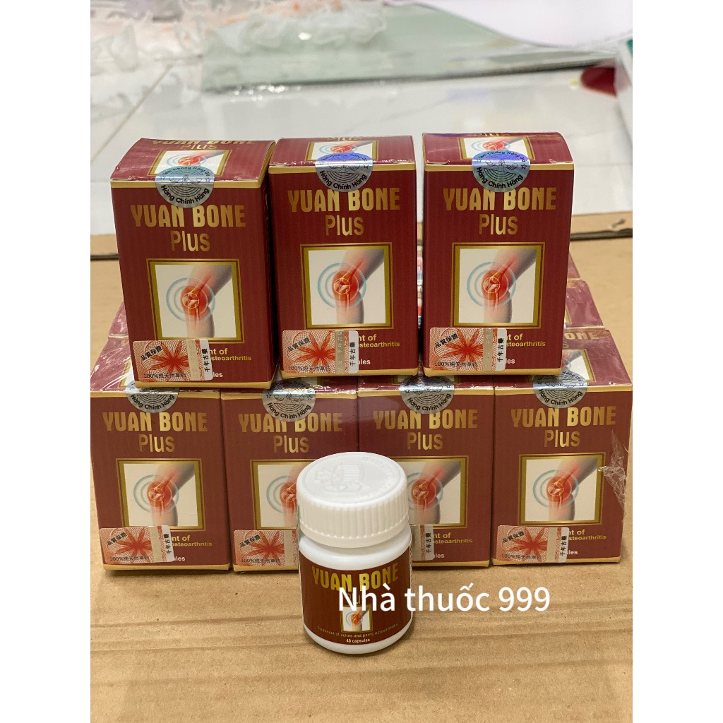 (COMBO 5 LỌ) Viên uống xương khớp YUAN BONE PLUS (mẫu mới) Lọ 40 viên