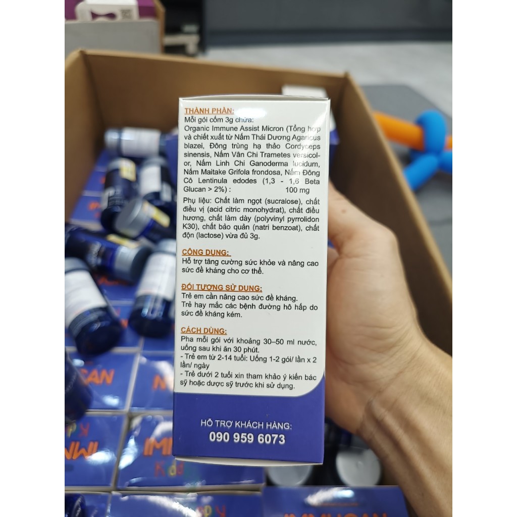 Immucan kids tăng cường đề kháng, cải thiện hệ tiêu hóa