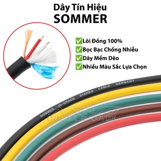 Dây Tín Hiệu Âm Thanh Lõi Đồng Chống Nhiễu Dây Mềm Dẽo, giá bán 1met. Dây Somer Lõi Đồng.