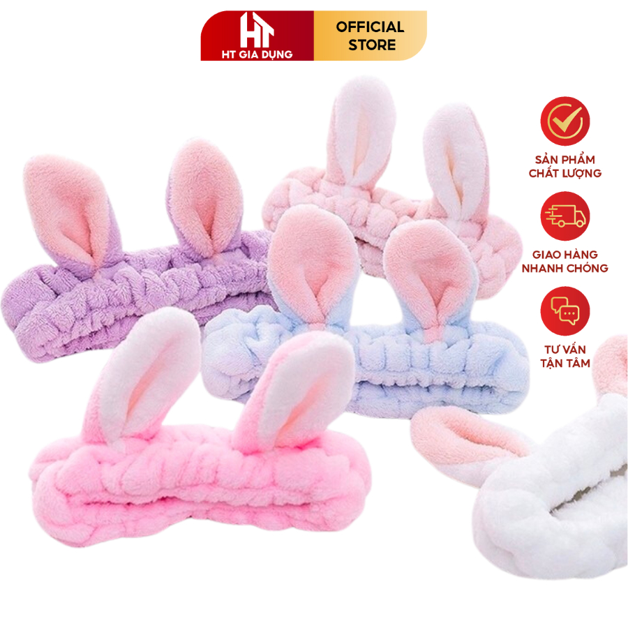 Băng Đô Rửa Mặt  Nam Nữ-Băng Đô Thỏ