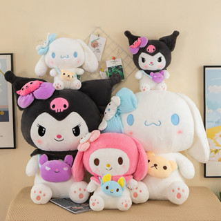 Gấu Bông Melody, Cinnamoroll, Kuromi đeo túi, thú bông hoạt hình cho bé 40cm bông mềm mịn