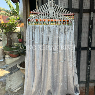 Lưới Võng An Bình Cỡ Rộng Cán Gỗ, Loại Dài 2m35 Dùng Cho Đa Số Khung Võng Xếp - Hàng Chính Hãng