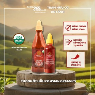 Tương ớt sriracha hữu cơ asian organics 280ml/435ml