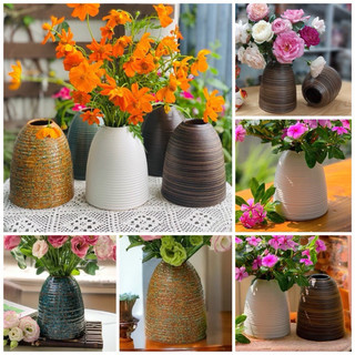 Bình hoa decor trang trí, cắm hoa, lọ hoa dáng chuông mini gốm, Bình cắm hoa dáng chuông nhiều màu, Lọ hoa dáng chuông