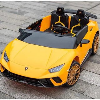 Ô Tô Xe Điện Trẻ Em LAMBOGHINI HURACAN S311, 2 chỗ ngồi độc lập,ghế da bánh cao su, 2 động cơ 550w.