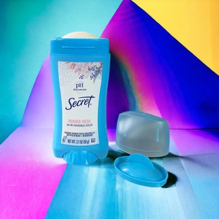 Lăn Khử Mùi Dạng Sáp Secret pH Balanced Powder Fresh Invisible Solid 59g