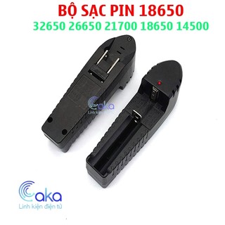 Bộ đế sạc 1 pin 32650 26650 21700 18650 14500 4.2v chuyên dụng có đèn báo