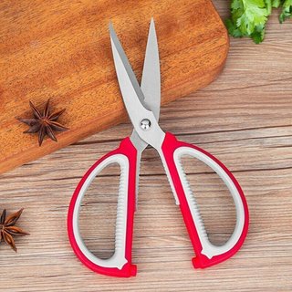 Kéo bếp đa năng cán nhựa đỏ