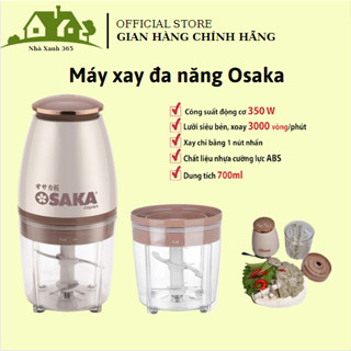 Máy Xay Đa Năng🍀𝑭𝑹𝑬𝑬 𝑺𝑯𝑰𝑷🍀Máy Xay Thịt OSAKA Nắp Đồng Nhỏ Gọn, Mạnh Mẽ-Máy Xay Sinh Tố Dung Tích 0,75l-BH 12 Tháng