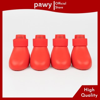 Giày Cho Chó Mèo Pawy - Ultra Protection - Đỏ - Pawy Dog & Cat Shoes - Giày Đi Mưa Cho Chó Mèo