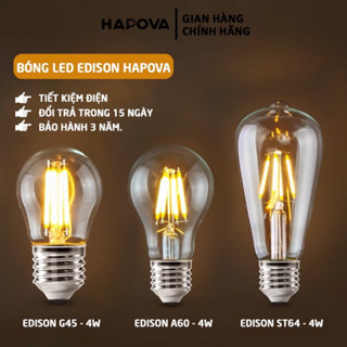  Bóng đèn LED Edison HAPOVA  Công Suất 4W 8W Kiểu Dáng Vintage 5687 