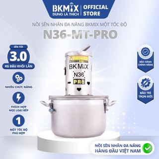Nồi sên nhân đa năng BKMIX N36 một tốc độ, 20 lít, sên nhân bánh trung thu tới 9kg nhân thành phẩm, sao ruốc, xào mứt