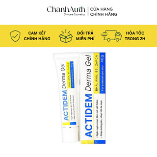 (cty nhập khẩu) Gel giảm mụn và dưỡng ẩm da  Actidem Derma Gel ngăn ngừa mụn tái phát 18Gr