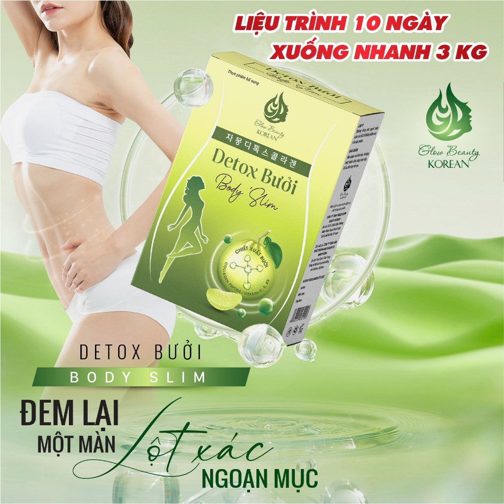 GIẢM CÂN HIỆU QUẢ Detox bưởi Body Slim - Giảm cân hiệu quả hộp 15 gói