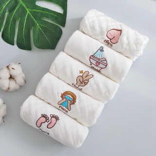 Sét 5 khăn mặt, khăn sữa cao cấp cho bé, 6 lớp cotton sợi tre siêu thấm hút