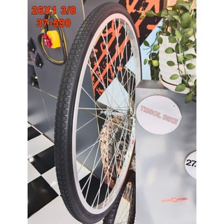 Vỏ lốp., săm ruột xe đạp cheng shin 26x1 3/8 - hàng chính hãng