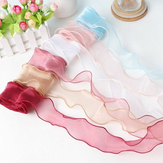 Ruy băng voan lụa 4cm cao cấp mềm mịn 4cm x10m